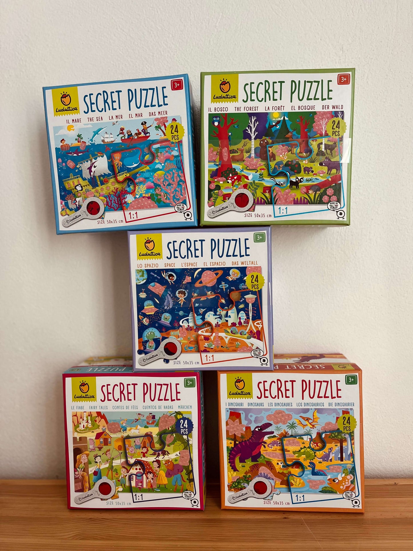 🔍 Ludattica Secret puzzle s lupou - Dinosvet