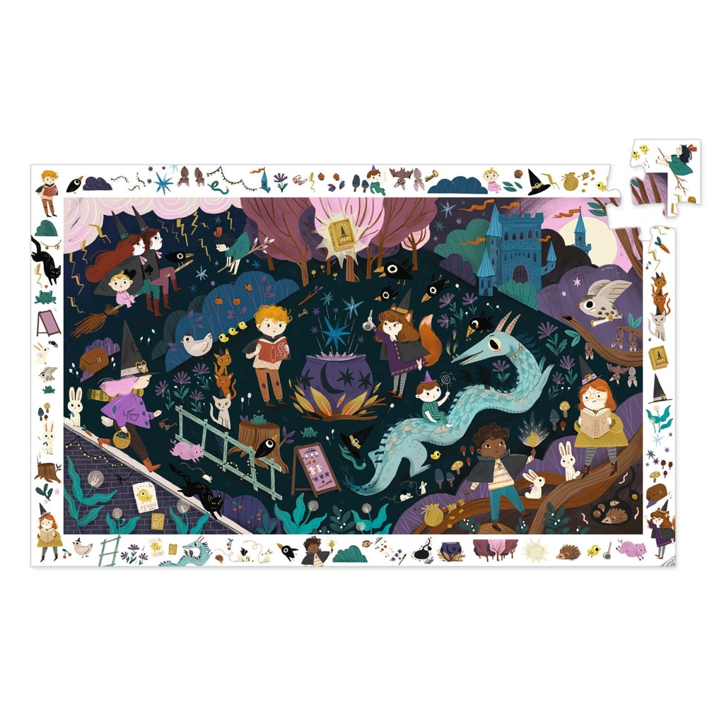 Djeco objavovacie puzzle čarodejnícky svet