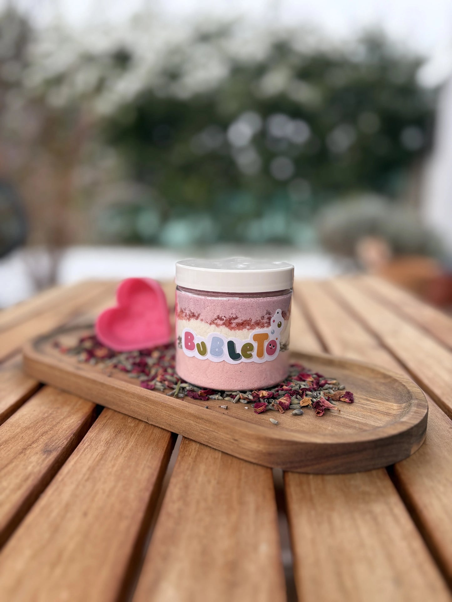 BubleTo dóza - peniaci prášok so sušenými kvetmi, 200ml