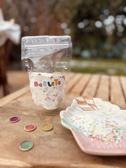 BubleTo Fun - peniaci prášok s veselými farebnými paličkami, 120g