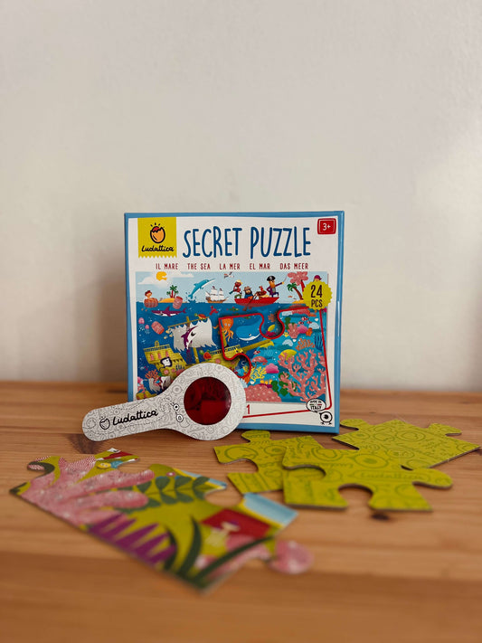 🔍 Ludattica Secret puzzle s lupou - More