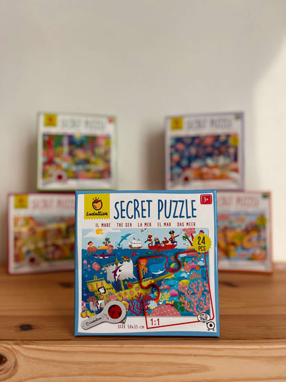 🔍 Ludattica Secret puzzle s lupou - More