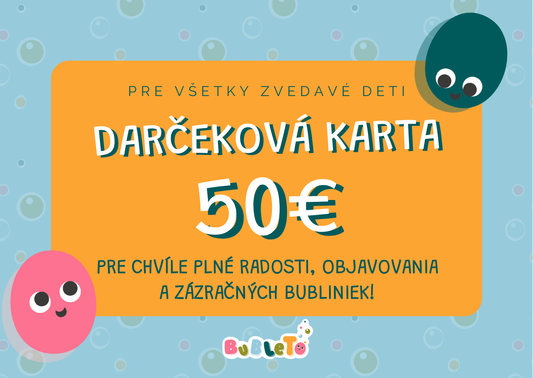 Darčeková karta 50 €