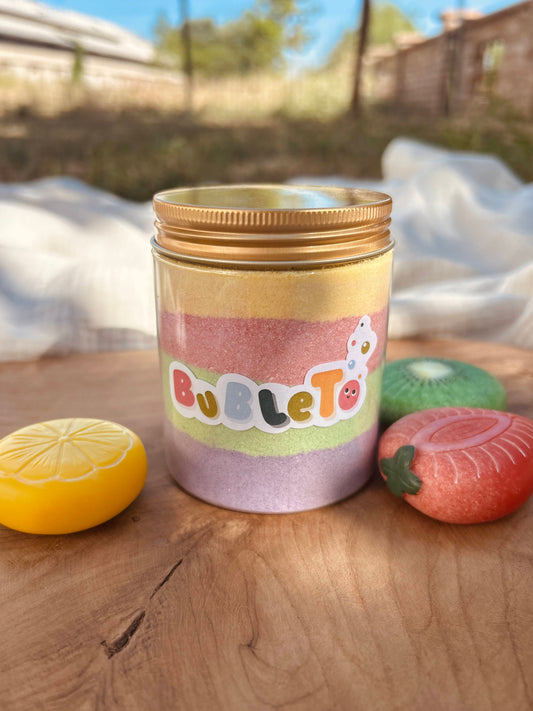 BubleTo - peniaci prášok na hranie, dóza Letné ovocie, 350 g