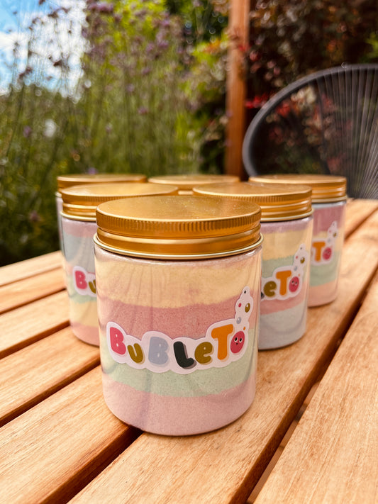 BubleTo - peniaci prášok na hranie, dóza Pastelová princezná, 350 g