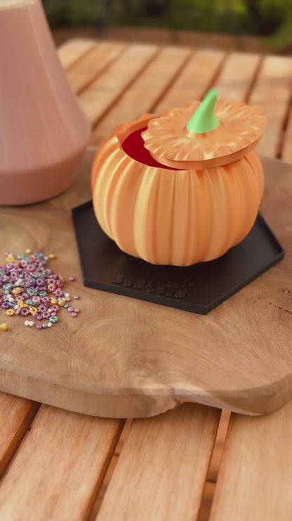 3D Miska v tvare tekvice s poklopom