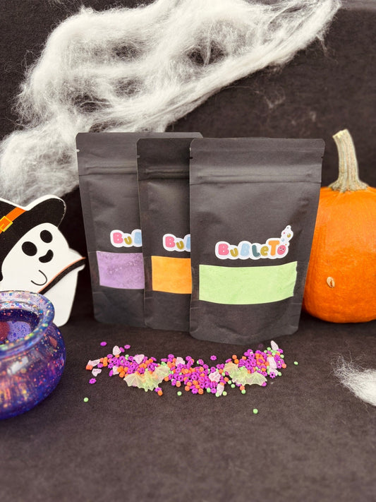 👻🎃 StrašiTo - halloweensky šumivo - peniaci prášok, 3x100g - BubleTo