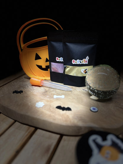 Set s táckou a práškami Halloween | BubleTo
